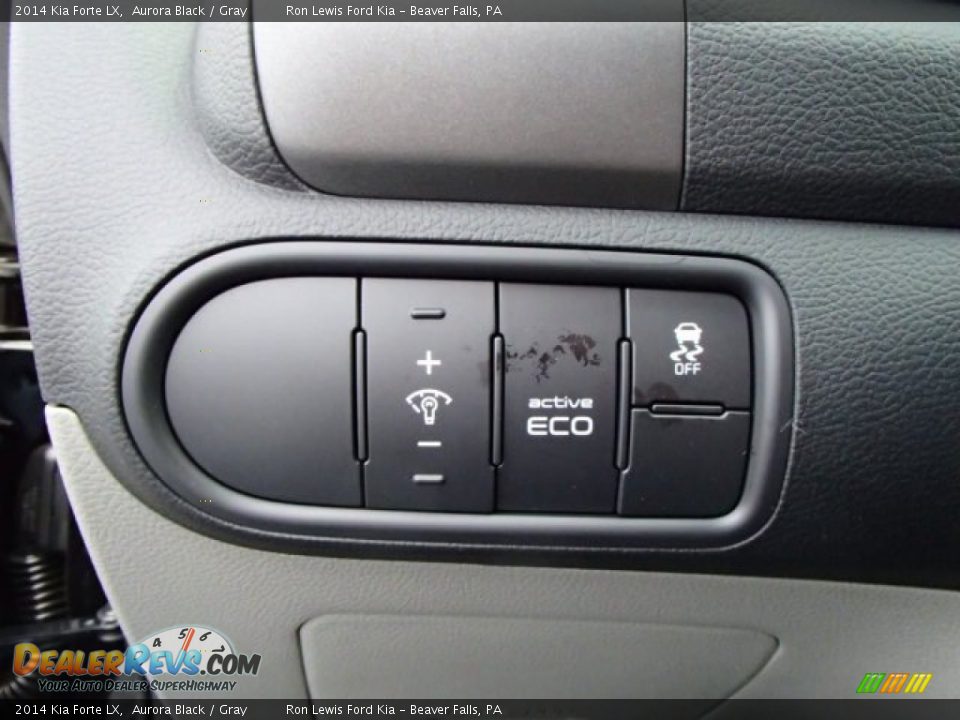 2014 Kia Forte LX Aurora Black / Gray Photo #16