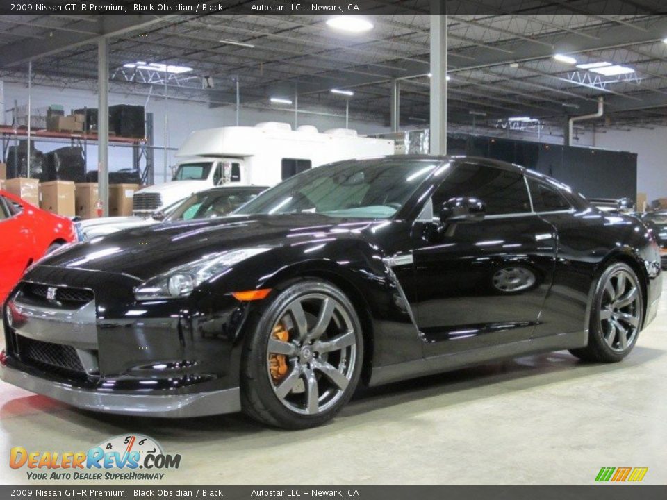 2009 Nissan GT-R Premium Black Obsidian / Black Photo #4