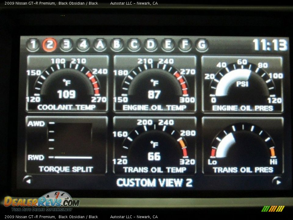 2009 Nissan GT-R Premium Black Obsidian / Black Photo #6