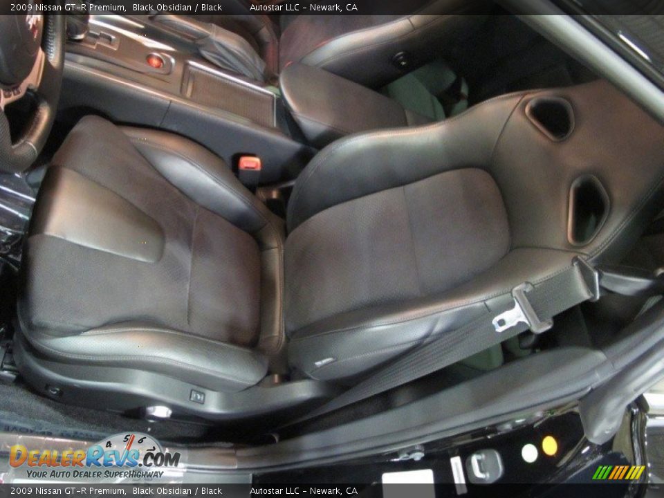 2009 Nissan GT-R Premium Black Obsidian / Black Photo #10
