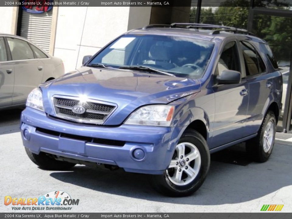 2004 Kia Sorento LX Aqua Blue Metallic / Gray Photo #1