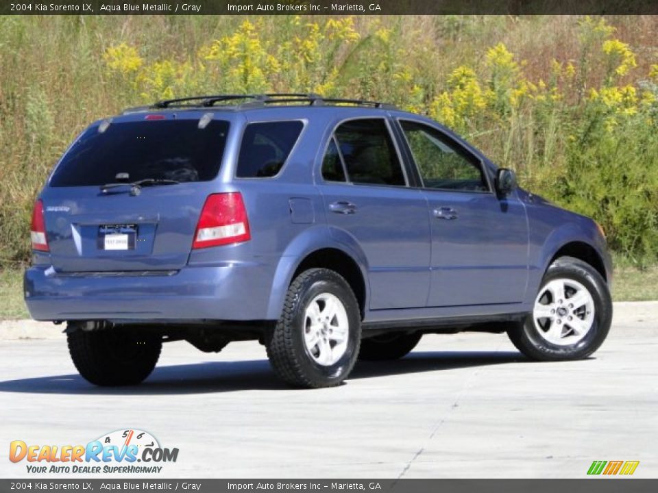 2004 Kia Sorento LX Aqua Blue Metallic / Gray Photo #2