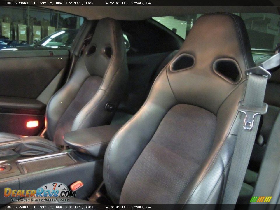 2009 Nissan GT-R Premium Black Obsidian / Black Photo #12