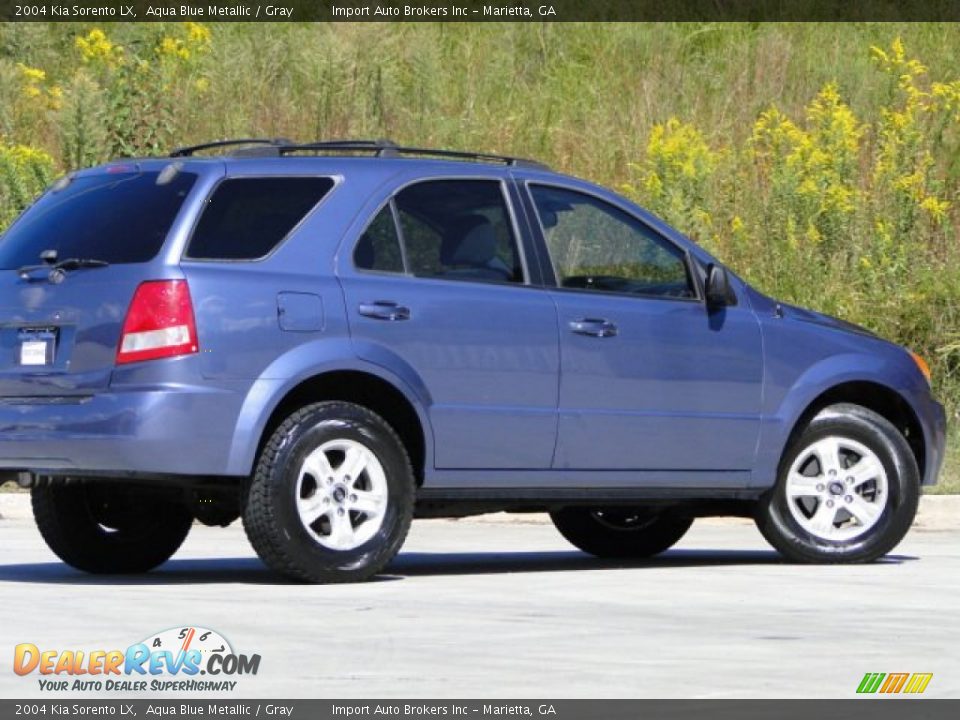 2004 Kia Sorento LX Aqua Blue Metallic / Gray Photo #3