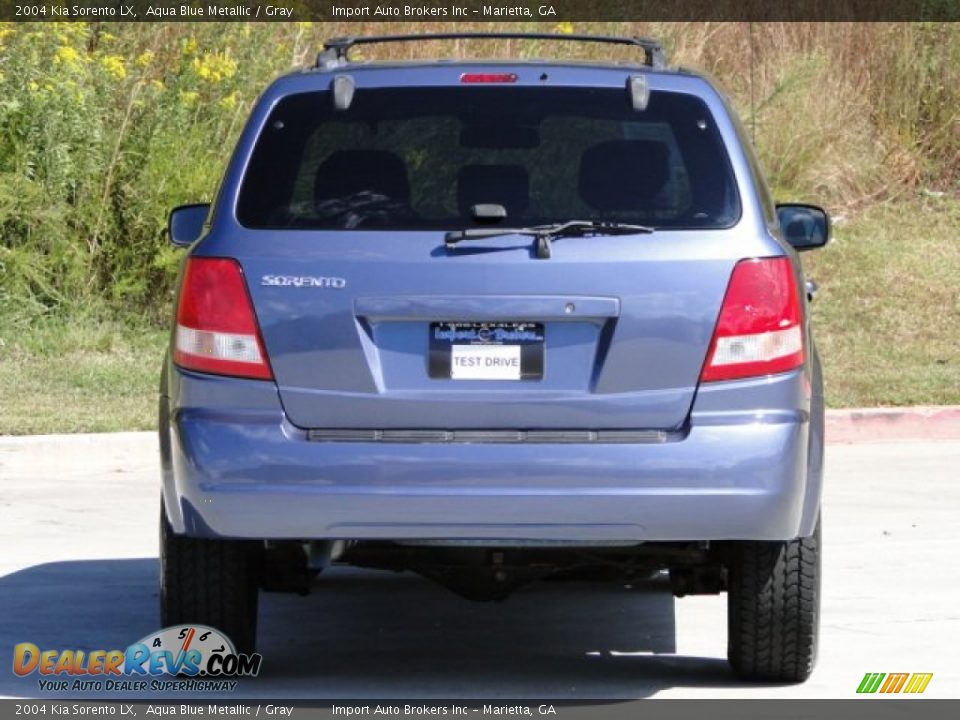 2004 Kia Sorento LX Aqua Blue Metallic / Gray Photo #4