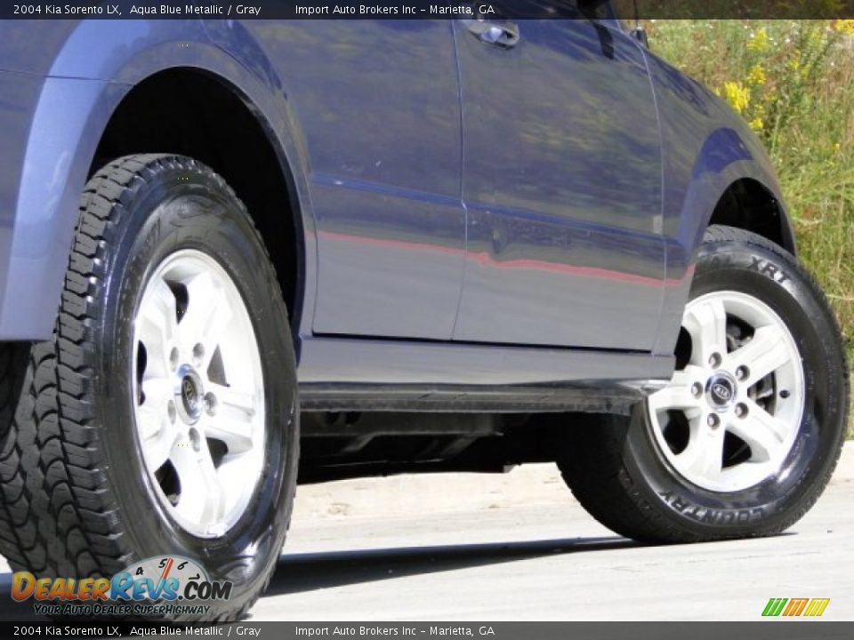 2004 Kia Sorento LX Aqua Blue Metallic / Gray Photo #5