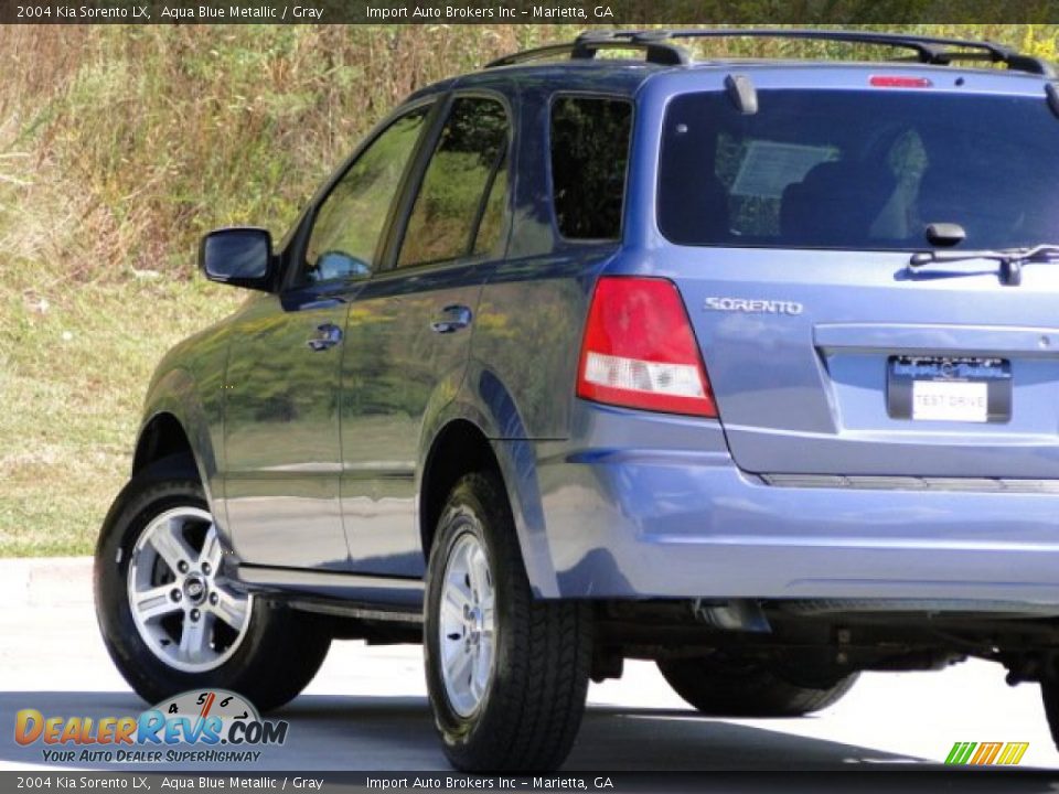 2004 Kia Sorento LX Aqua Blue Metallic / Gray Photo #6