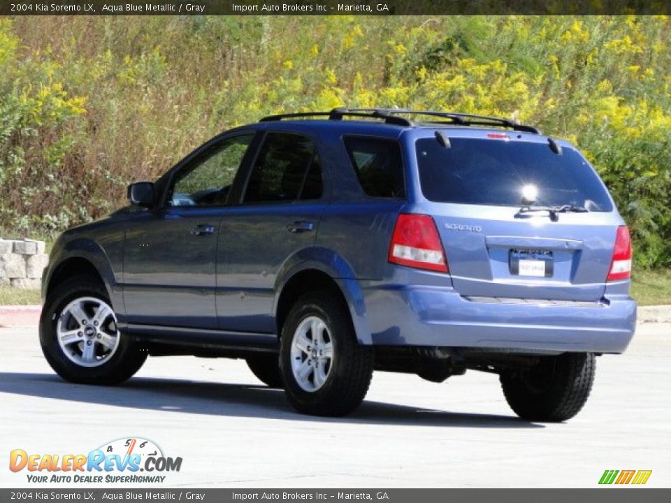 2004 Kia Sorento LX Aqua Blue Metallic / Gray Photo #7