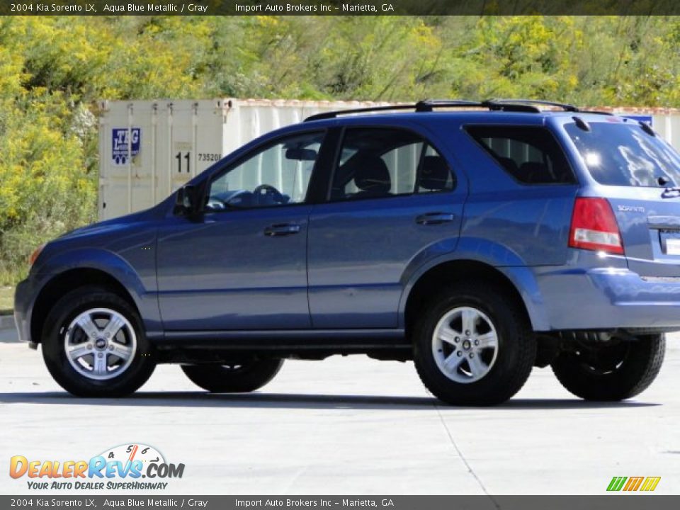 2004 Kia Sorento LX Aqua Blue Metallic / Gray Photo #8