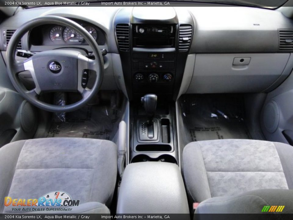2004 Kia Sorento LX Aqua Blue Metallic / Gray Photo #9