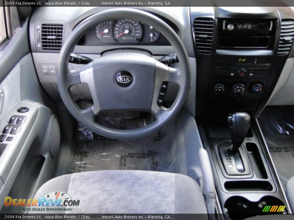 2004 Kia Sorento LX Aqua Blue Metallic / Gray Photo #10