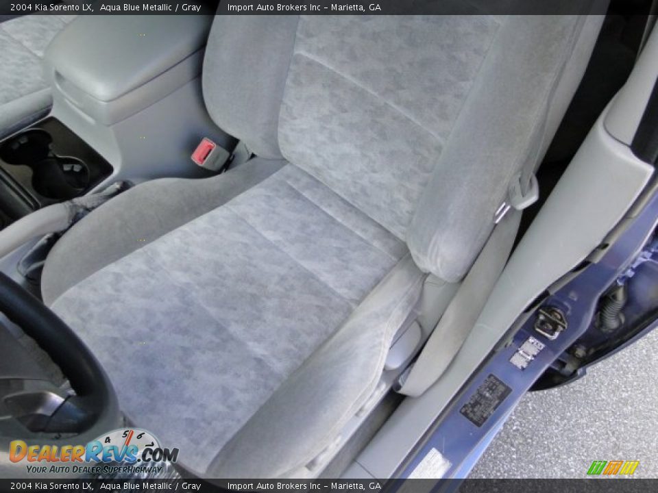 2004 Kia Sorento LX Aqua Blue Metallic / Gray Photo #11
