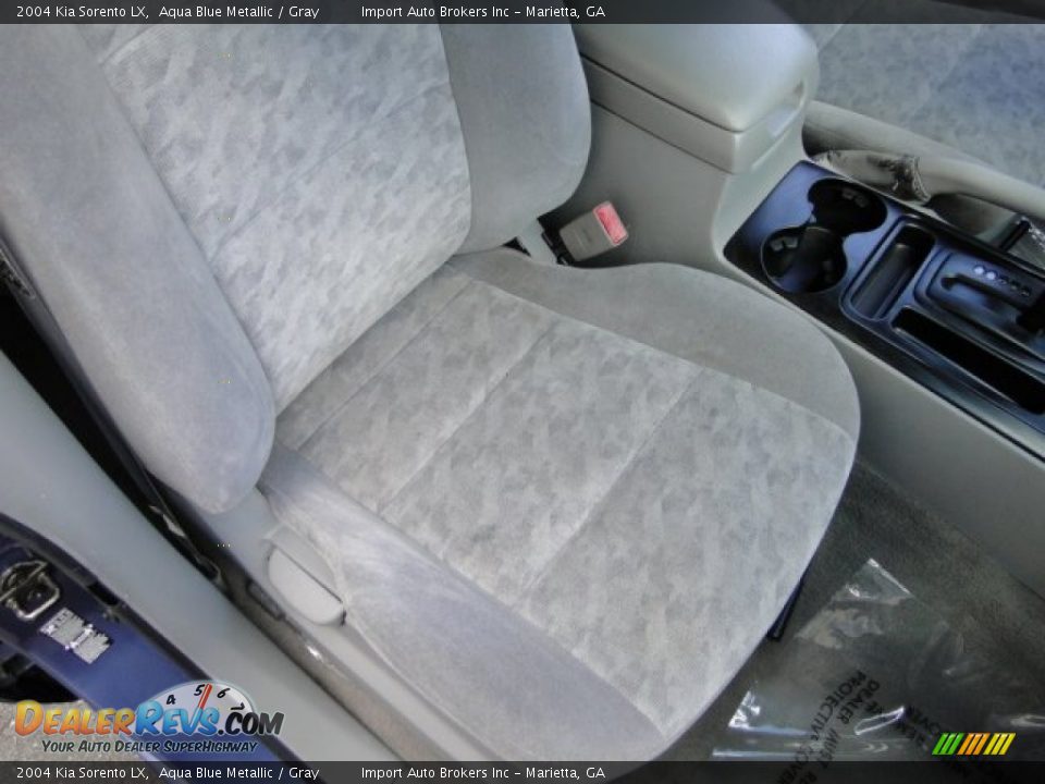 2004 Kia Sorento LX Aqua Blue Metallic / Gray Photo #12