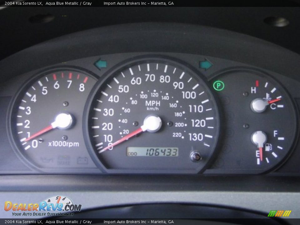 2004 Kia Sorento LX Aqua Blue Metallic / Gray Photo #13