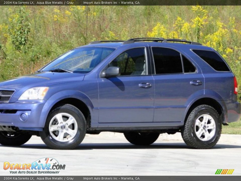 2004 Kia Sorento LX Aqua Blue Metallic / Gray Photo #19