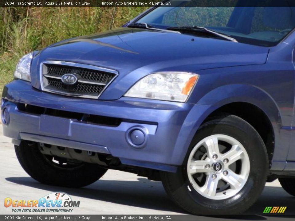 2004 Kia Sorento LX Aqua Blue Metallic / Gray Photo #20
