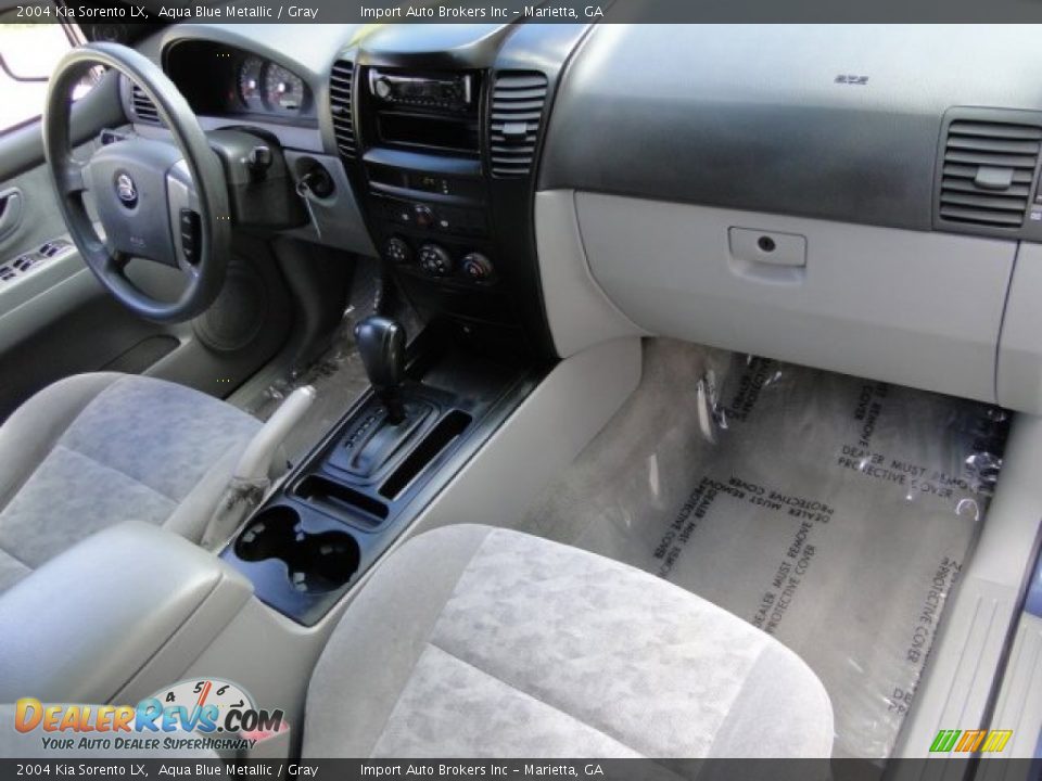 2004 Kia Sorento LX Aqua Blue Metallic / Gray Photo #23