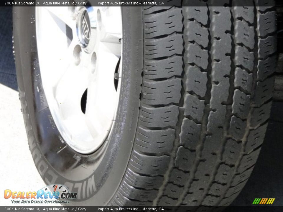 2004 Kia Sorento LX Aqua Blue Metallic / Gray Photo #24