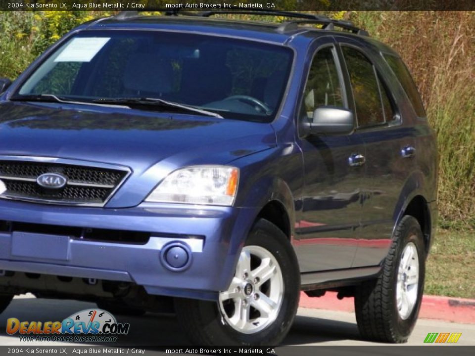 2004 Kia Sorento LX Aqua Blue Metallic / Gray Photo #25
