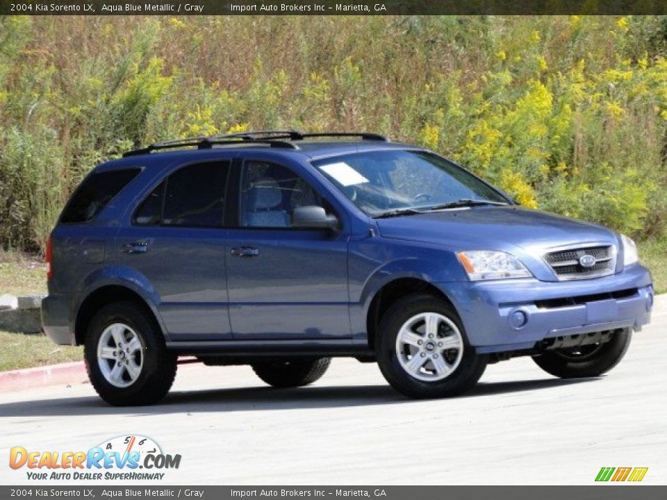 2004 Kia Sorento LX Aqua Blue Metallic / Gray Photo #26