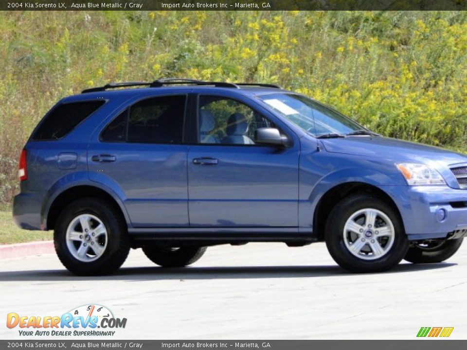 2004 Kia Sorento LX Aqua Blue Metallic / Gray Photo #27
