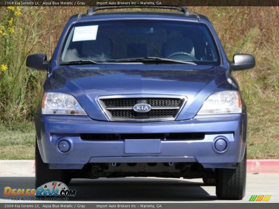 2004 Kia Sorento LX Aqua Blue Metallic / Gray Photo #28