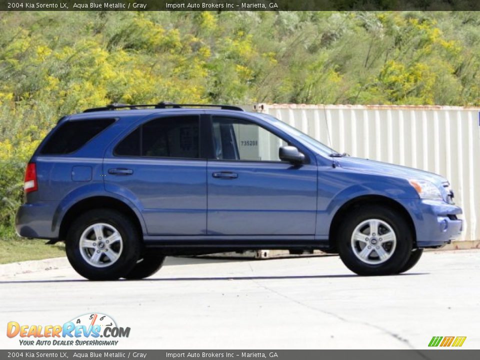 2004 Kia Sorento LX Aqua Blue Metallic / Gray Photo #30