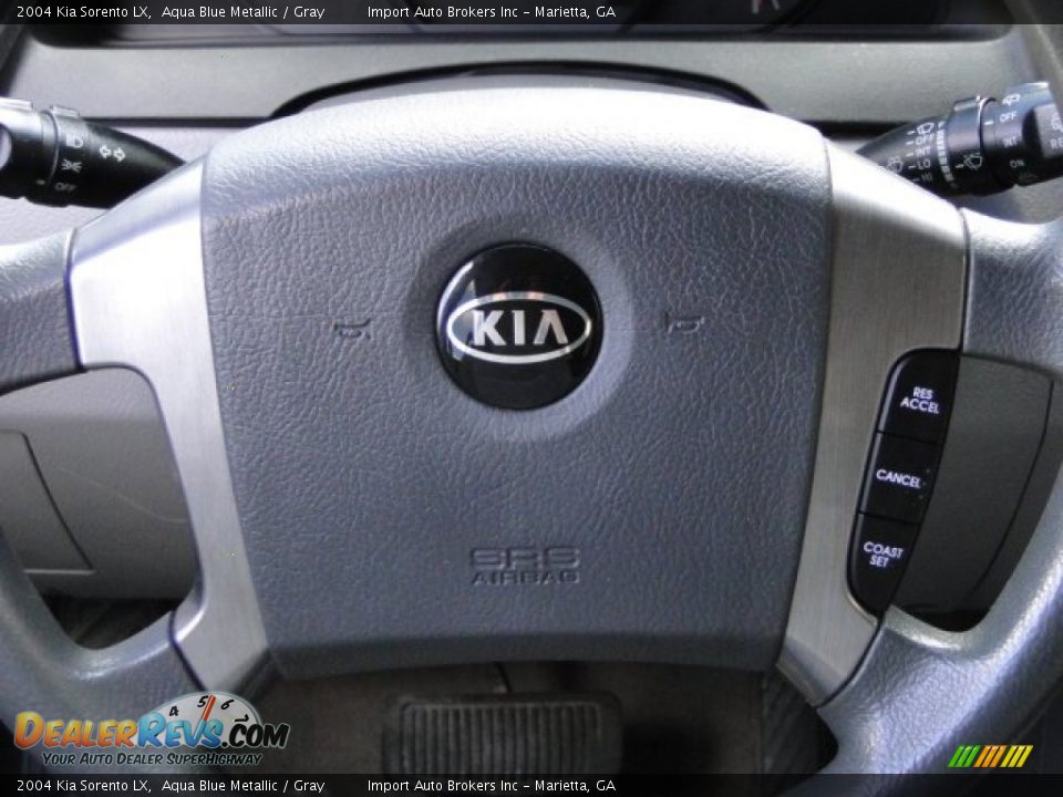 2004 Kia Sorento LX Aqua Blue Metallic / Gray Photo #36