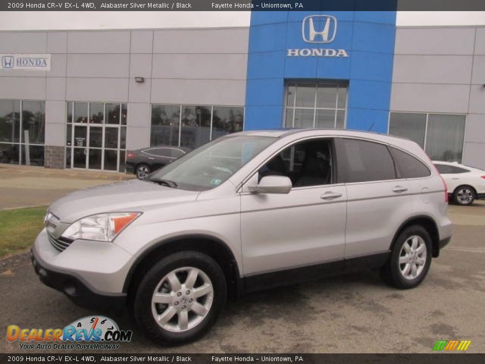 2009 Honda CR-V EX-L 4WD Alabaster Silver Metallic / Black Photo #1