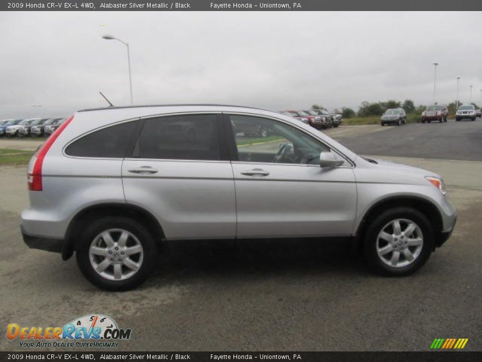 2009 Honda CR-V EX-L 4WD Alabaster Silver Metallic / Black Photo #4