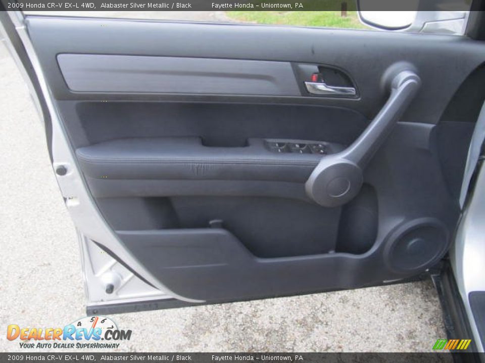 2009 Honda CR-V EX-L 4WD Alabaster Silver Metallic / Black Photo #6