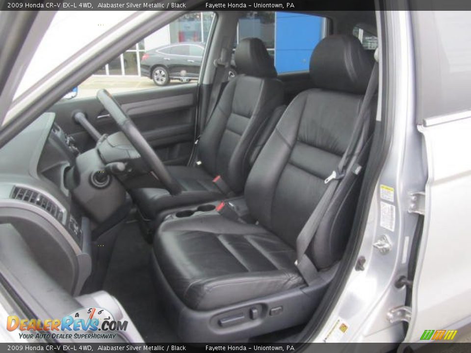2009 Honda CR-V EX-L 4WD Alabaster Silver Metallic / Black Photo #7