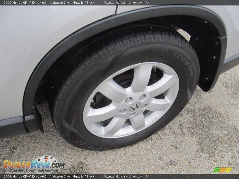 2009 Honda CR-V EX-L 4WD Alabaster Silver Metallic / Black Photo #16