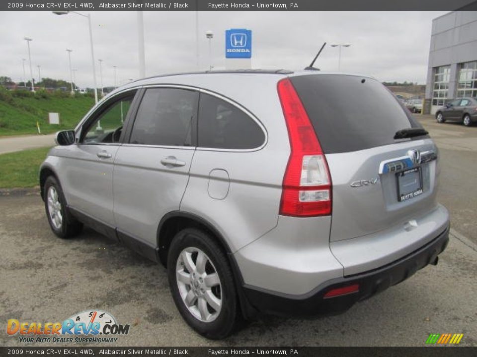 2009 Honda CR-V EX-L 4WD Alabaster Silver Metallic / Black Photo #17