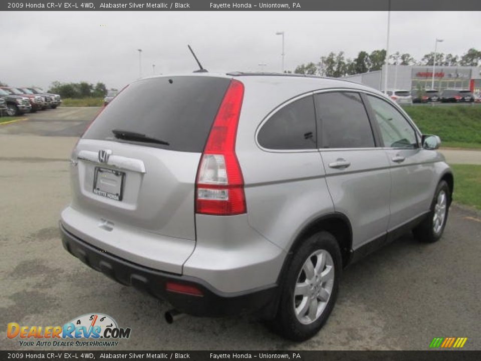 2009 Honda CR-V EX-L 4WD Alabaster Silver Metallic / Black Photo #18