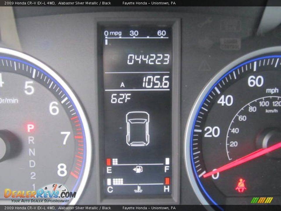 2009 Honda CR-V EX-L 4WD Alabaster Silver Metallic / Black Photo #20