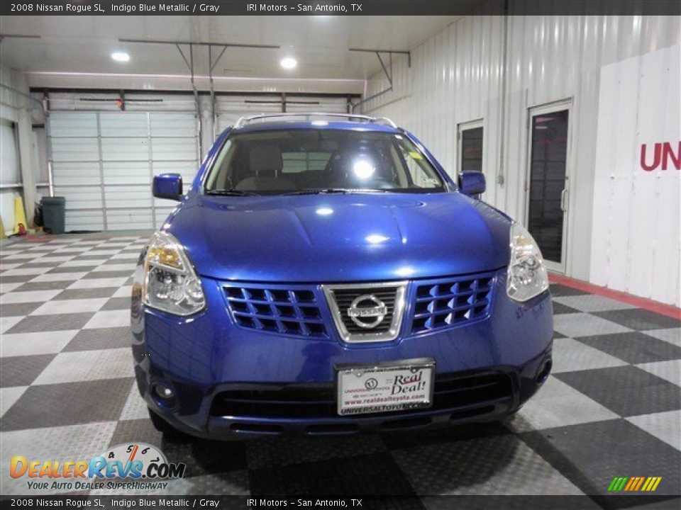 2008 Nissan Rogue SL Indigo Blue Metallic / Gray Photo #2