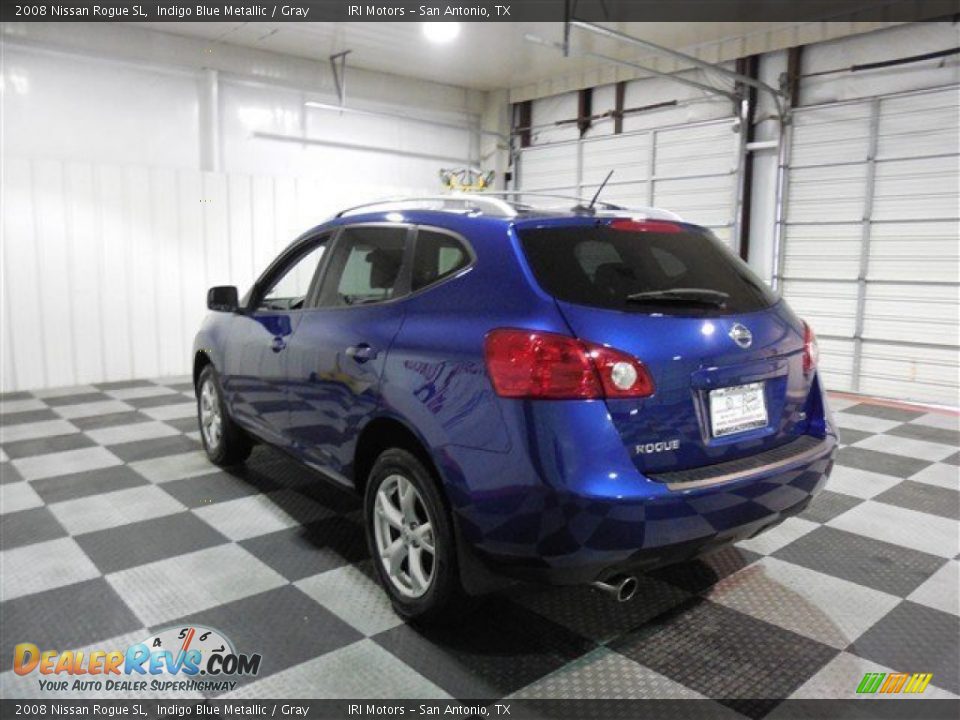 2008 Nissan Rogue SL Indigo Blue Metallic / Gray Photo #5