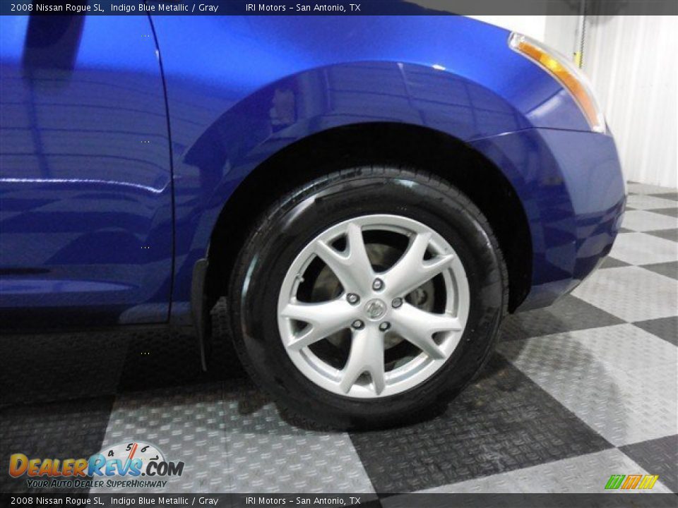 2008 Nissan Rogue SL Indigo Blue Metallic / Gray Photo #8