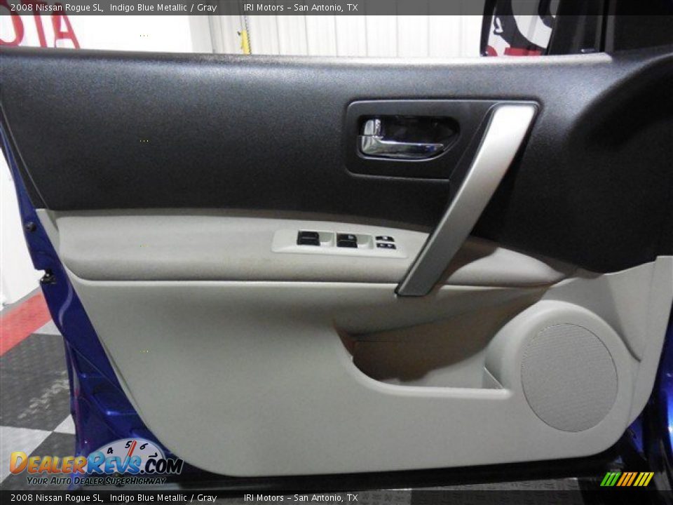 2008 Nissan Rogue SL Indigo Blue Metallic / Gray Photo #9