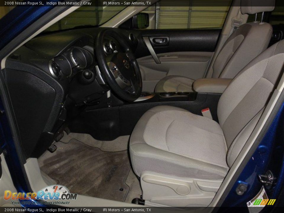 2008 Nissan Rogue SL Indigo Blue Metallic / Gray Photo #10