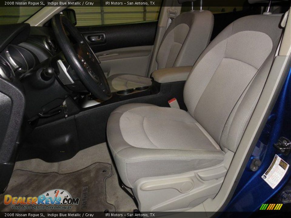 2008 Nissan Rogue SL Indigo Blue Metallic / Gray Photo #11