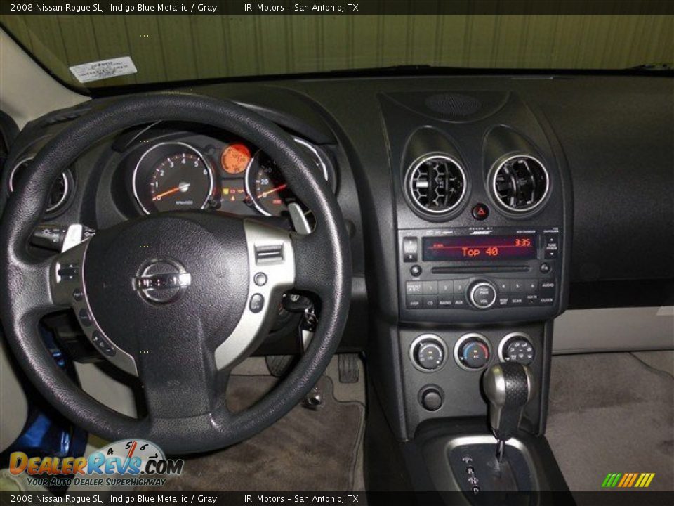 2008 Nissan Rogue SL Indigo Blue Metallic / Gray Photo #13
