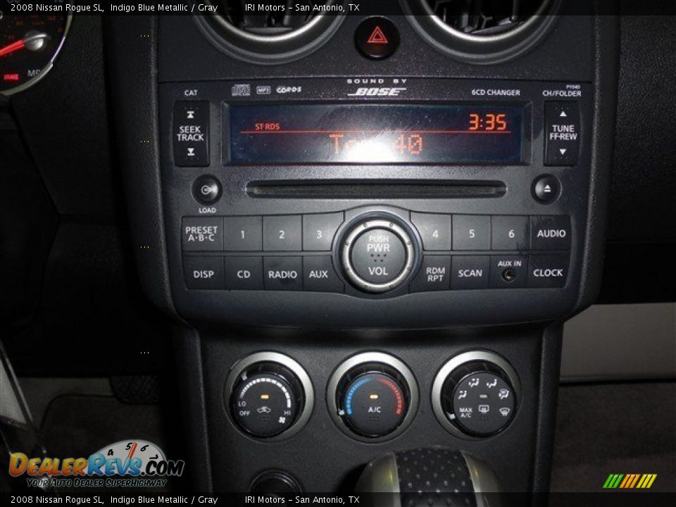 2008 Nissan Rogue SL Indigo Blue Metallic / Gray Photo #14