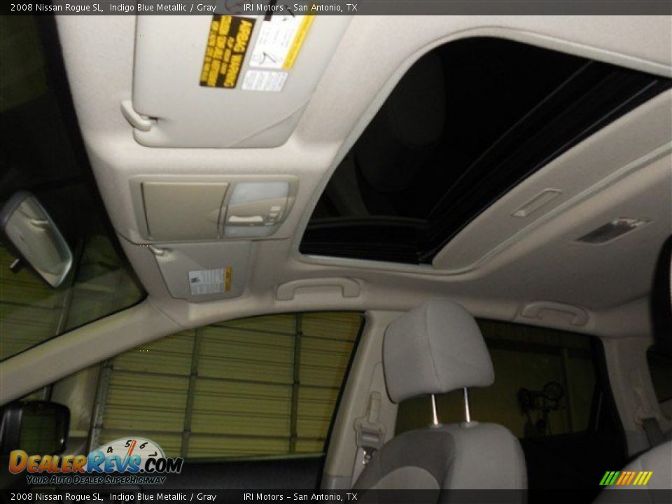 2008 Nissan Rogue SL Indigo Blue Metallic / Gray Photo #16
