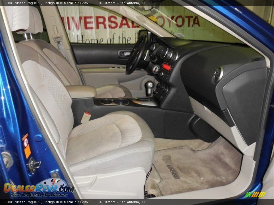 2008 Nissan Rogue SL Indigo Blue Metallic / Gray Photo #17