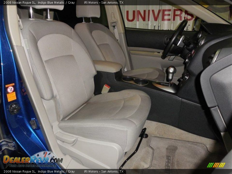 2008 Nissan Rogue SL Indigo Blue Metallic / Gray Photo #18
