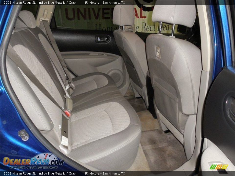 2008 Nissan Rogue SL Indigo Blue Metallic / Gray Photo #19