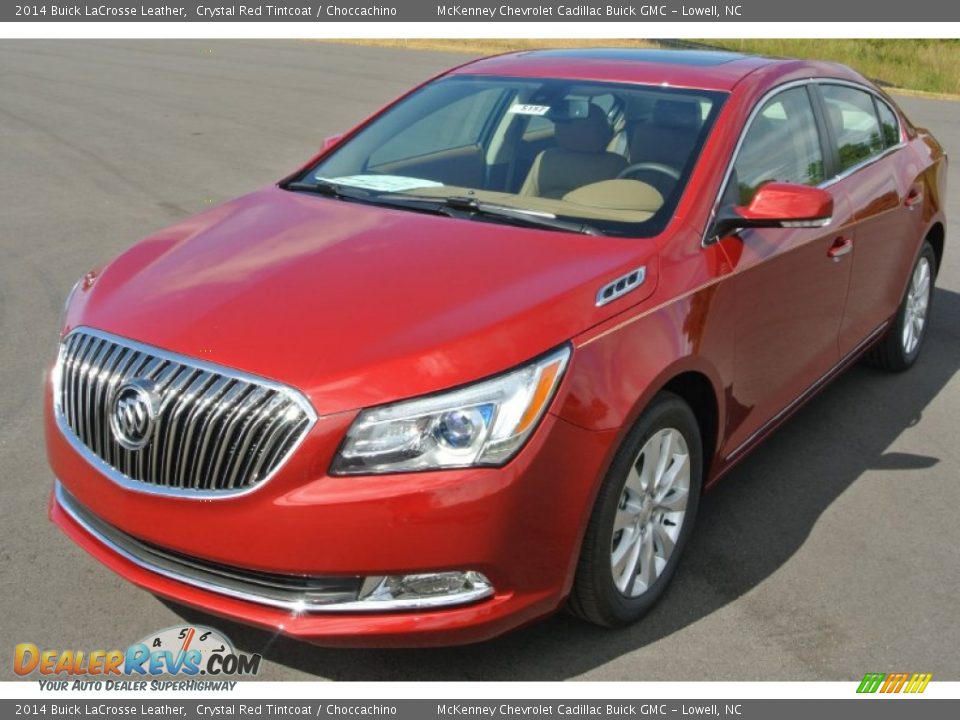 2014 Buick LaCrosse Leather Crystal Red Tintcoat / Choccachino Photo #2