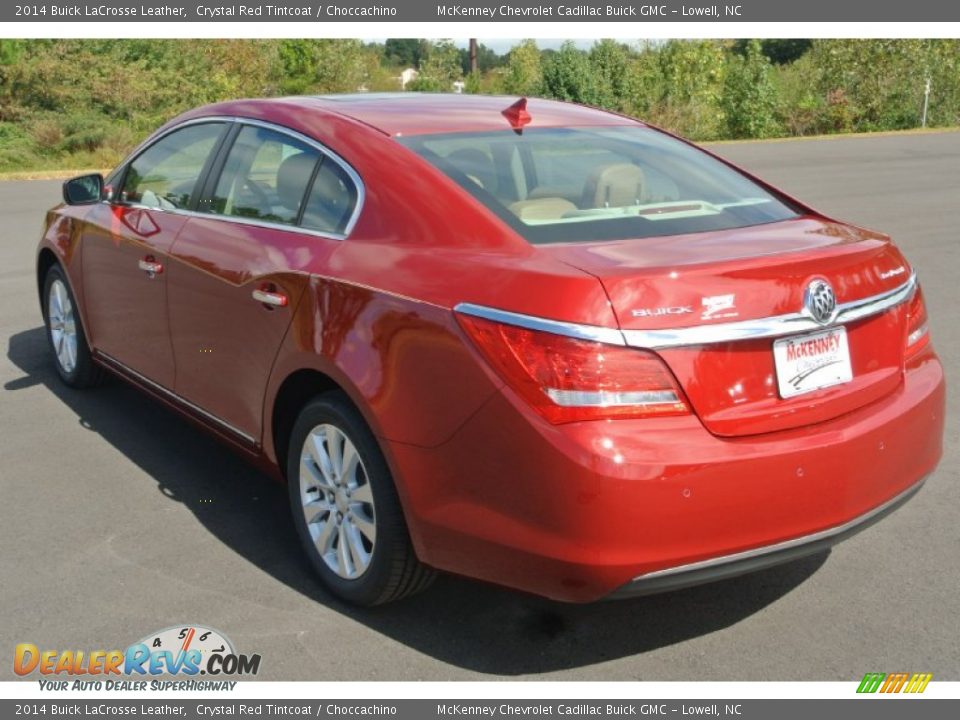 2014 Buick LaCrosse Leather Crystal Red Tintcoat / Choccachino Photo #4